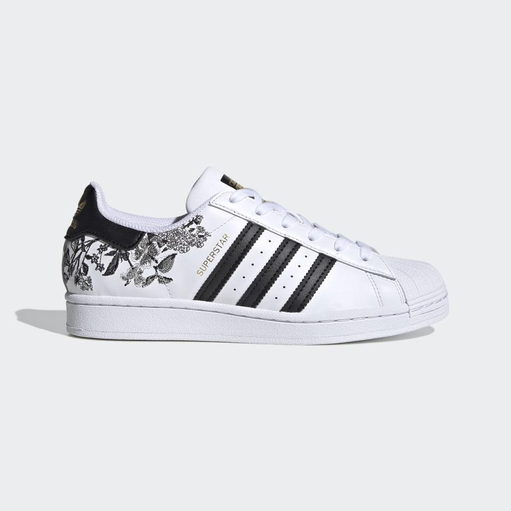 Originals Adidas Superstar Dama Romania - Albi/Negrii/Aurii Metal FX3600